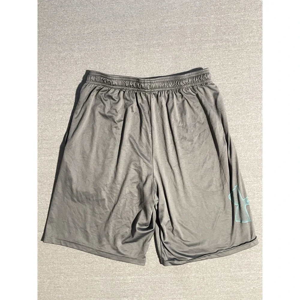 Under Armour HeatGear Shorts Men's Medium Gray‎ Athletic Gym Training Running